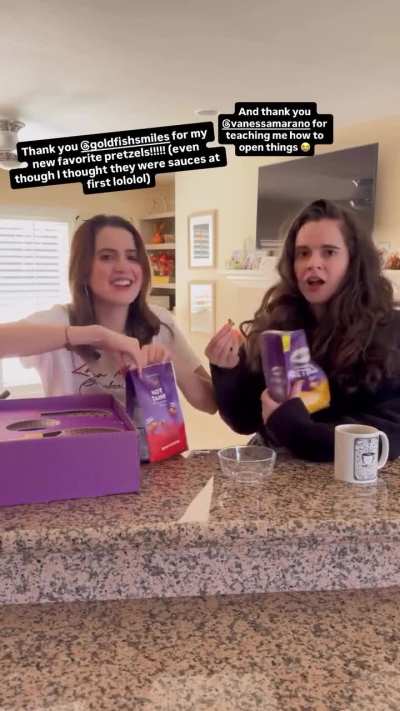 Goldfish Pretzels Sponsor Laura (feat. Vanessa)! [IG Story 3/24/26]