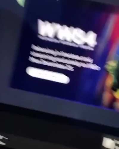 His face at the end