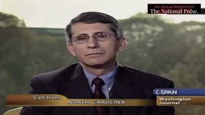 Physician calls C-SPAN asking "Dr." Fauci to resign in 2003