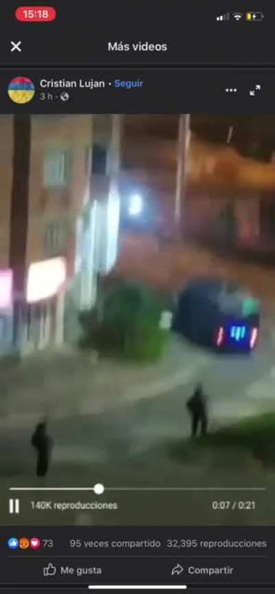 El video donde muestra quien quem&oacute; el hotel en Cali. Y despu&eacute;s dicen que fueron los que protestaban.