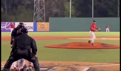 the last out from a pitch thrown behind the batter