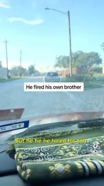Part 1 of a man firing his brother for putting the business in a bad light. 