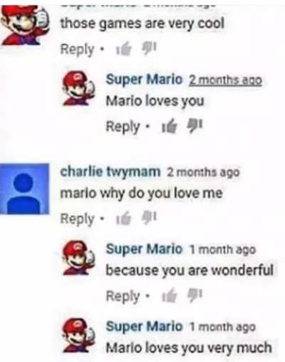 mario loves you