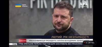 Zelensky was asked on his press conference about his scariest day: "...When, um, probably, Bucha. Probably, what I saw in the moment we deoccupied it. It was very scary. Because that, we really saw that the devil is not somewhere else, it's on the Earth. 