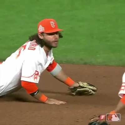 Count on Crawford to dirty up a new clean white uniform in spectacular style
