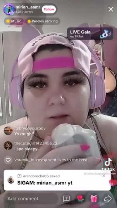 She calls it &ldquo;aggressive asmr&rdquo;