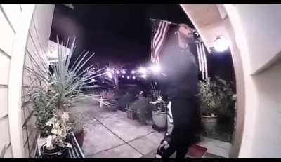 Richard Sherman trying to break down his father in law's door