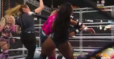 Becky Lynch taps out in WarGames
