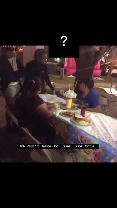 2 horrible people ruin a child’s birthday because “it was too close to their patio” in Houston TX