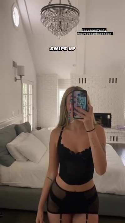 In black