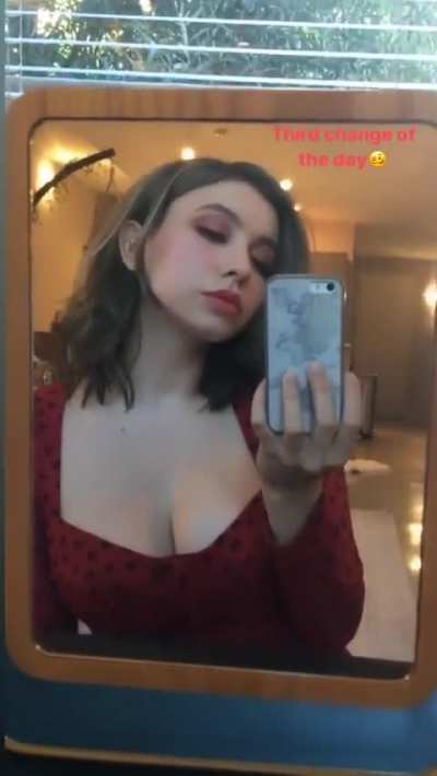 Red Top selfie 