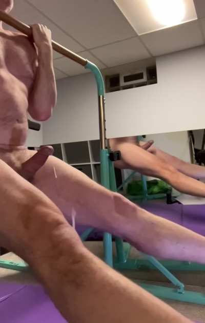 [M] It&rsquo;s a good thing I was working out at home. I made a mess!