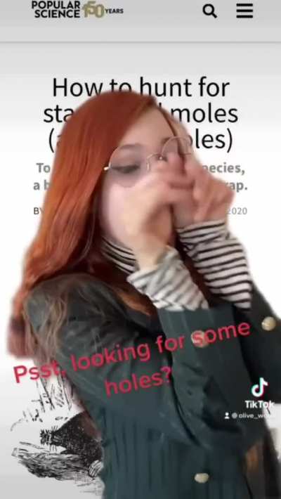 Helping you find my holes