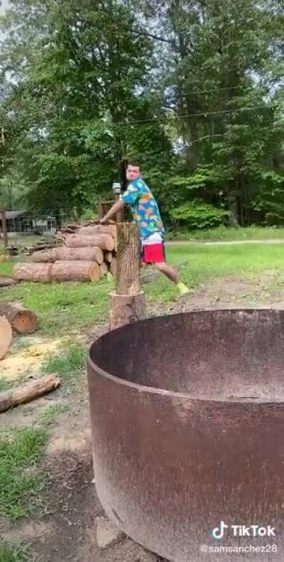 You hit the wrong wood there chief