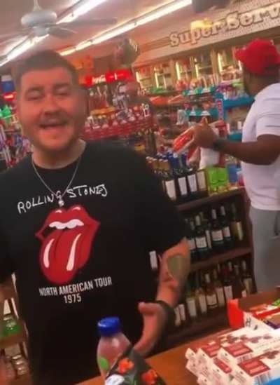 The guy in the back has great reaction (volume on)