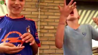 Kids in this generation, all Just almost killing themselfs. (H&eacute; is fine)