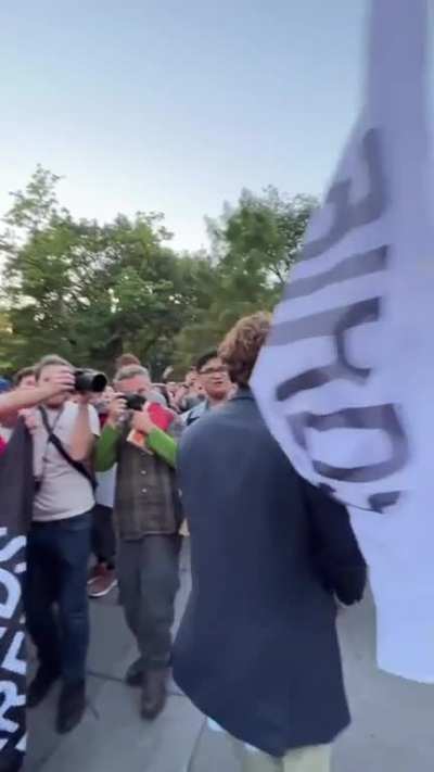 &ldquo;you ever wonder, why you've never seen a baby pigeon?&rdquo; NYC RALLY - 10/15/22