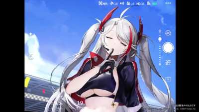 Prinz Eugen Race Queen skin live2D preview! [Video]