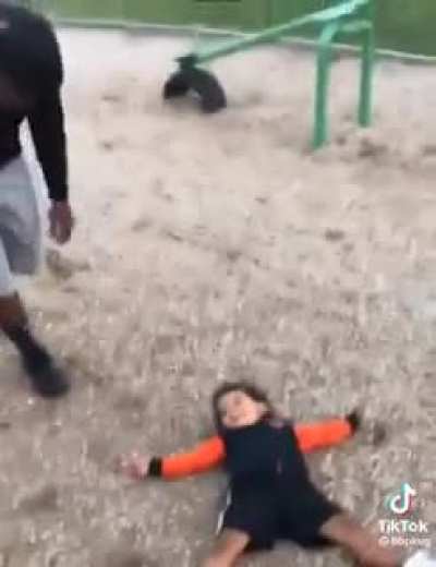 Dad fell over too