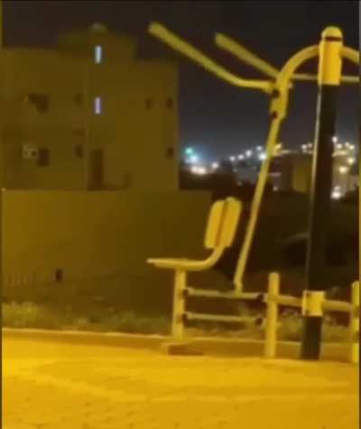 Ethan dad spotted working out