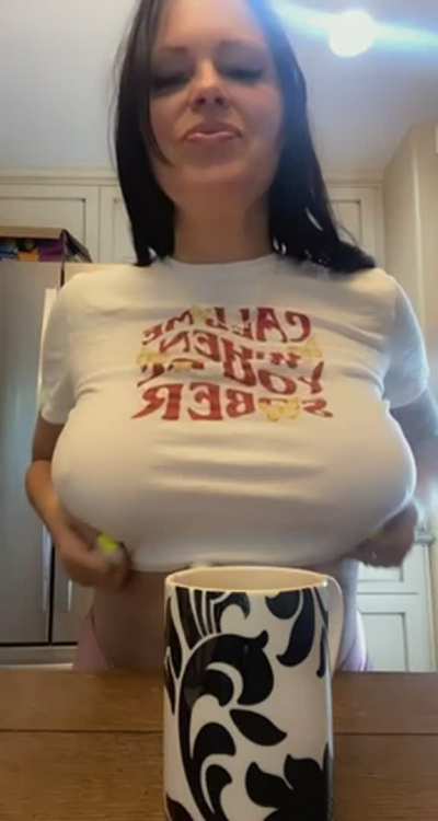 I brought you coffee and my tits&hellip; drop.