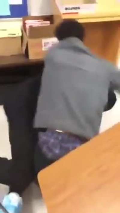 Puts down the book to make a bully read his knuckles