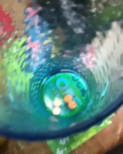 taking my meds with orange juice ignore the spill