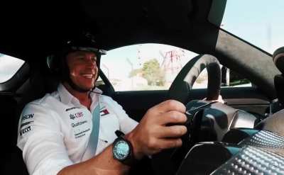 Unseen footage onboard of the Mercedes at the time of the collision (F1Tvpro)