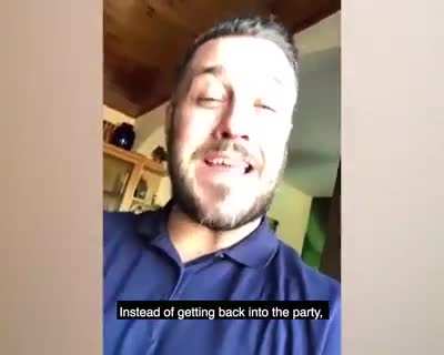 Guy wakes up in the wrong house!