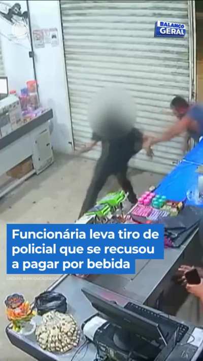 Amigo de Policial Civil desfere tiros contra atendente de bar