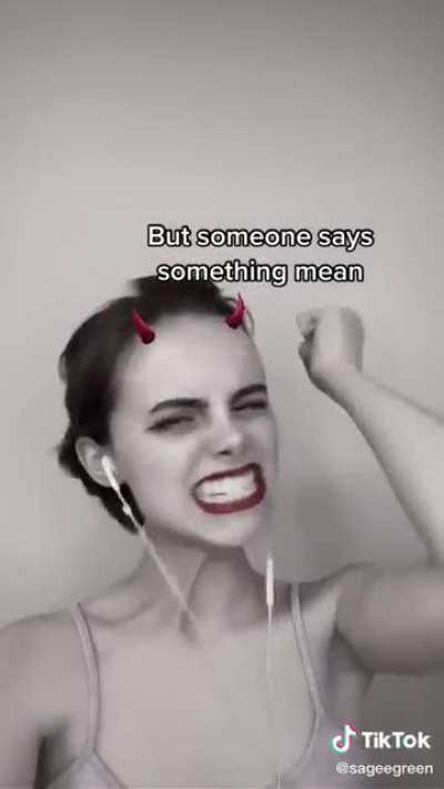 Not like the other bad girls: flips you the ring finger ☝️