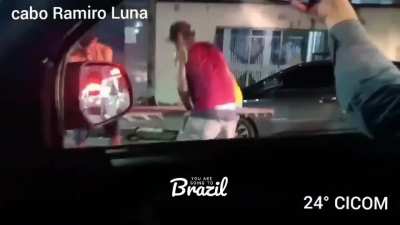 [Brazil] Crackheads stole a manhole grid of the streets to sell it at a junkyard. Thankfully, the Brazilian police affectionately escorted them back to the manhole, while the crackheads willingly put it back