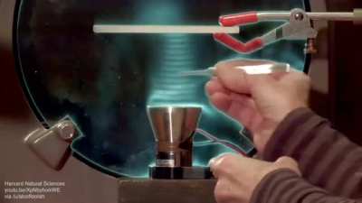 Visualising acoustic levitation standing wave with Schlieren optics