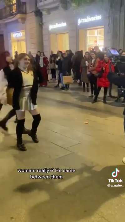 Oh no! Someone walk in a public place😨