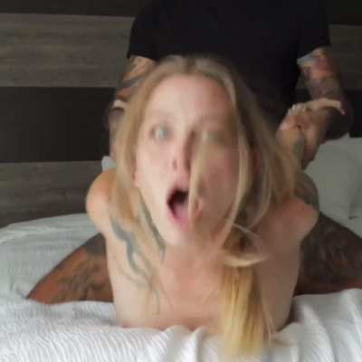 Pounding her until theres cum all over her face