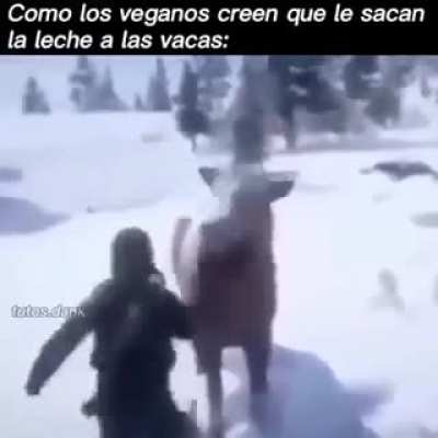 Basta de sacarle leche a las vacas 😠😠