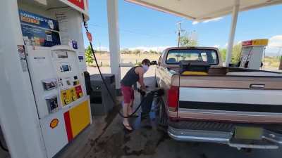 Gas hoarder confronted
