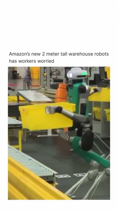 Robots working hard at Amazon! 