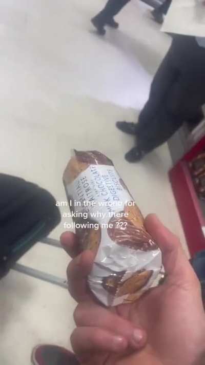 For a pack of biscuits?