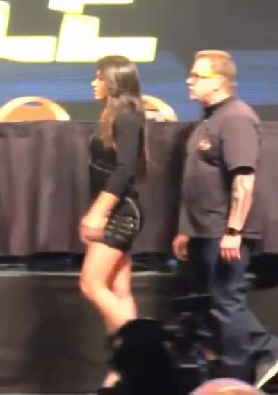 Claudia Gadelha looks good in a dress