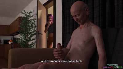 Claire loves to watch Albert jerk off his huge cock... [TEMPTATION Series] (MIAs3DXWorld)