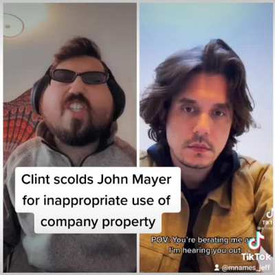 The IT guy is unhappy with John Mayer.