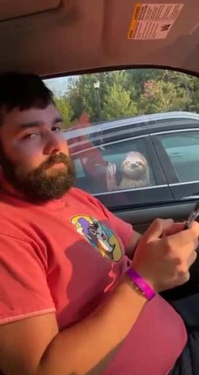 Hey man there is a girl looking at you on your left