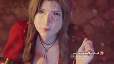 Aerith Facial Cumshot with Sound (Bulgingsenpai/VolkorNSFW) [Final Fantasy]