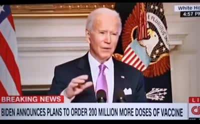 Biden wants to use 600 million doses of vaccine for 300 Americans. That's what I call a big project! That&rsquo;s 2 million vaccine doses per person.