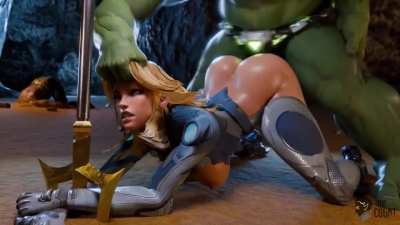 Sue Storm got a doggystyle creampie (dawg4apex)