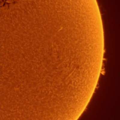 90 minute timelapse of the Sun