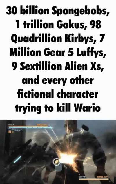 "Nah, I don't feel like it." -Wario