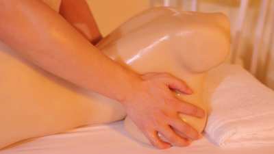 Do you want to insert your finger into Monroe's vagina while she's getting an oil-back massage?