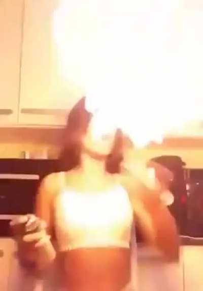 Look guys, I am breathing fire!